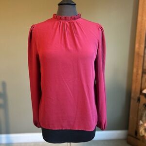 Women's Cranberry Colored Blouse